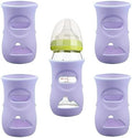 4 Pcs Silicone Sleeves for 8 OZ Avent Natural Glass Baby Bottles, Mix Color by QinSuiKai