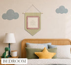 KDHTY Pink and Green You Are My Sunshine Canvas Hanging Pennant Flag Banner - Image 2