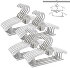 Baby Clothes Hangers 20 Pack, Plastic Kids Hangers Space Saving by HGYZE