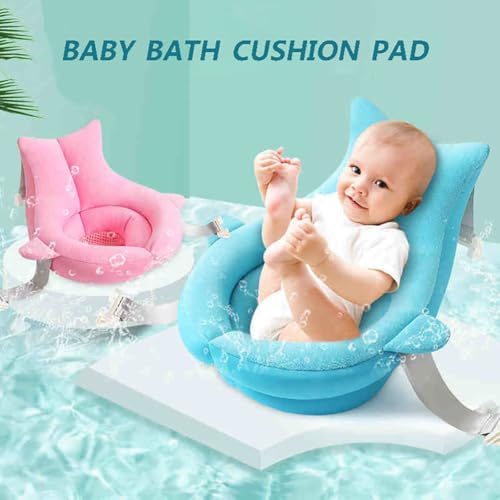 Baby Bath Seat Support Net Adjustable Infant Bathing Cushion Pad Mat - Image 2