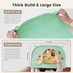 Large Silicone Placemat, Raised Edge Leakproof, Non-Slip - Image 4