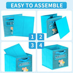 Cube Storage Bins, 6 Pack 11 Inch Fabric Storage Bins - Image 4
