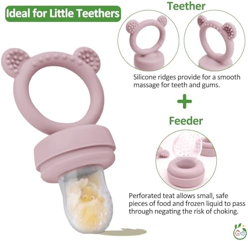 JEXFUN Silicone Breastmilk Popsicle Freezer Molds & Baby Fruit Food Feeder - Image 6