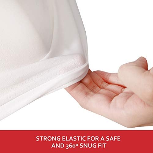 Waterproof Pack and Play Mattress Pad Sheets Fitted, Cotton Fabric - Image 4