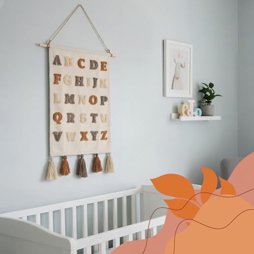 BrightRow Embroidery Alphabet Poster Hanger Frame Abc Posters - Image 6