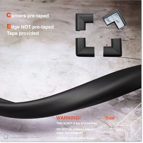 Roving Cove Baby Proof Edge Corner Protector, Large15ft Edge 4 Corners - Image 5