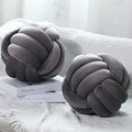 Namalu 10.6 Inches 2 Pcs Knot Pillow Decorative Throw Pillow, Dark Gray by Namalu