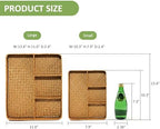 Nonam 4-Section Seagrass Tea Bag Organizer, Wicker Divided Basket - Image 5
