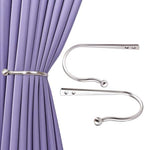 Mini Ball Curtain Holdbacks 4 Pack, Solid Zinc Alloy Wall Mounted Curtain - Image 2