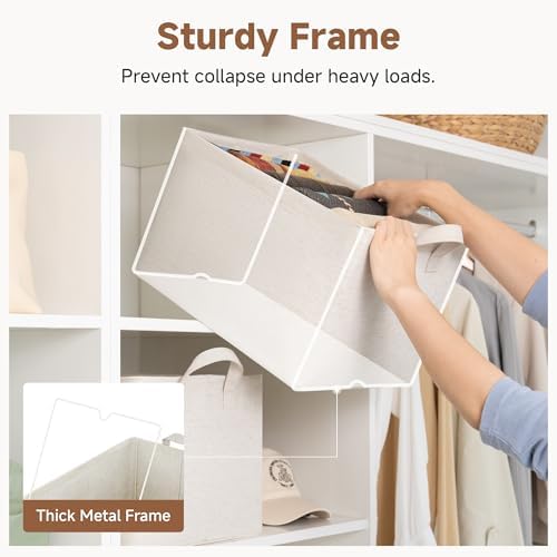StorageWorks Linen Closet Organizers, Fabric Storage Bin - Image 4