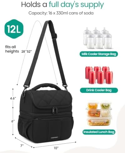 Breastmilk Cooler Bag, 12L Double Deck - Image 2