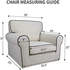 PureFit Super Stretch Chair Covers Fleece Couch Covers - Image 6