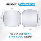 Autovir Car Windshield Sun Shade Foldable | Front Windshield Shade - Image 5