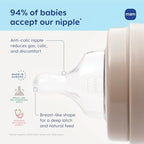 MAM 6oz Pure Glass Anti-Colic Feel Good 0+ Month Baby Bottle - Image 3