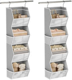 Wawocs 4 Shelf Hanging Closet Organizers and Storage by Wawocs