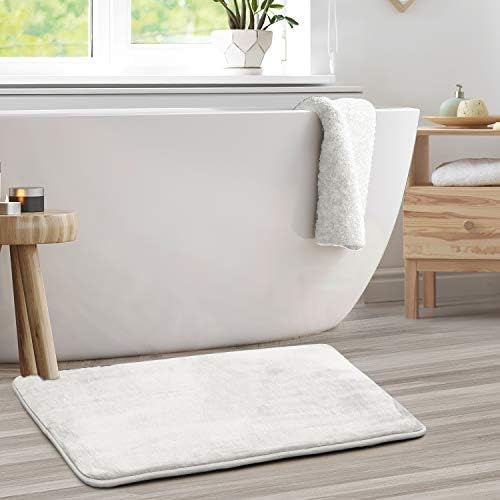 Clara Clark Bathroom Rugs, Velvet Memory Foam Bath Mat, Machine Washable Bath - Image 2