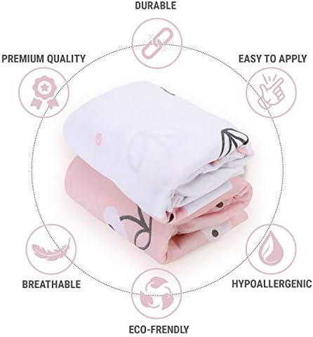 Bassinet Sheets for Baby Girl Set of 2 by Tansy Panda - Image 6