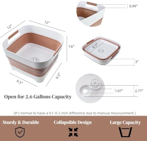 GIMWA 2.6 Gal Collapsible Baby Bottle Wash Basin - Image 3