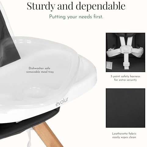 Evolur Zoodle 2-in-1 High Chair - Image 5