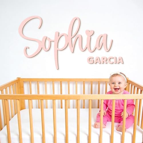 Personalized Wooden Name Sign for Nursery by Spricoz