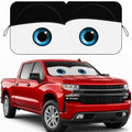 Car Windshield Sun Shade, Universal Fit Full-Size SUV Pickup, Cute Black by eygeufg