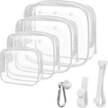 LETGO 4 PCS Clear Insert Bag for Bogg Bag, Beach Makeup Bag for Women by LETGO