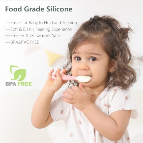 Seposeve Silicone Baby Spoons – Soft BLW Self Feeding Spoons - Image 3