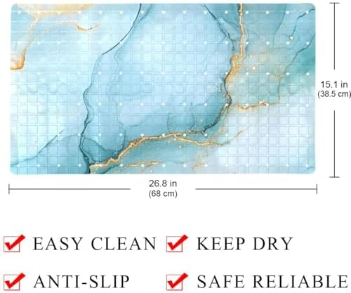 Non Slip Shower Mat Bathtub Mat 15.1x26.8 Inch, Quick Dry Bath Mat - Image 4