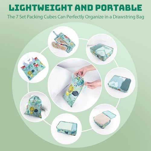 8 Pcs Packing Cubes for Kids, Luggage Packing Organizers, Travel Essentials - Image 4