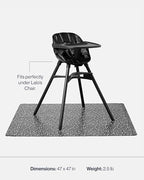 Lalo Splat Mat, Double-Sided Wipeable Baby High Chair Mat - Image 3