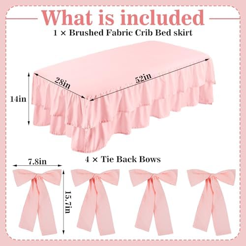 Smoothnovelty Pink Crib Bed Skirts - Image 2
