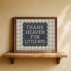 Vintage Nursery Wall Art Thank Heaven - Image 5