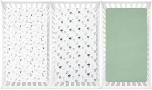 david's kids 3 Pack Fitted Crib Sheets, Ultra Soft Breathable Comfortable Baby - Image 7