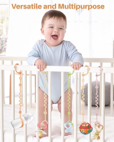 LittleHugs Toy Straps for Baby, Adjustable Toy Holder for Stroller Accessories - Image 5