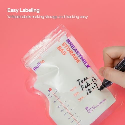 Nuliie 80 Pcs Breastmilk Storage Bags Freezer BPA-Free - Image 7