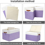 Large Toy Storage Box with Lid, Toy Chest Bin Boxes Basket with Dividers - Image 7