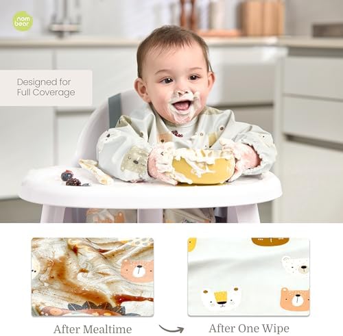 Waterproof Smock Baby Bibs for Eating - Image 2