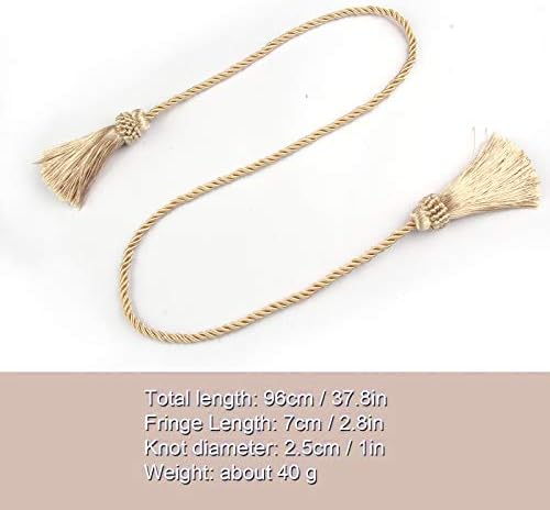 Curtain Tiebacks Handmade Curtain Holdbacks Rope - Image 2