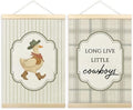 TLESKE Western Cowboy Goose Nursery Wall Art Poster, Boy Nursery Wall Decor by Unknown