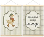 TLESKE Western Cowboy Goose Nursery Wall Art Poster, Boy Nursery Wall Decor by Unknown