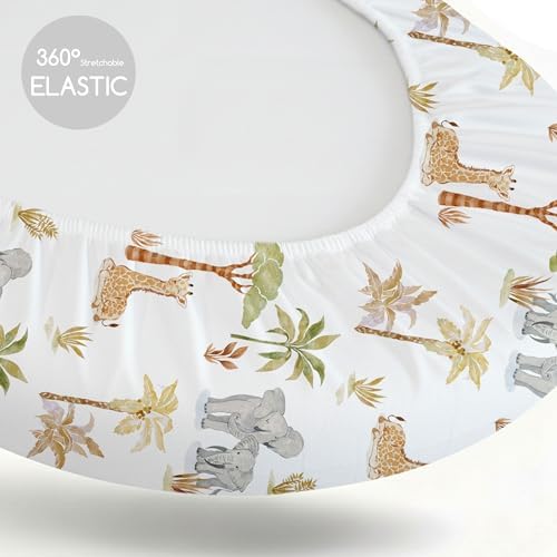 Baby Bassinet Sheets Girl Boy, 3 Pack Fitted Bassinet Sheet - Image 5