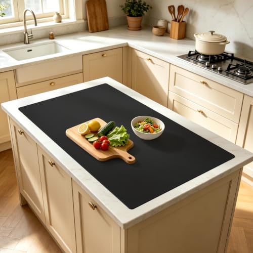 Extra Large Silicone Mat for Kitchen Counter 36" x 24" Silicone Table Mat for by QPIXDIGITAL