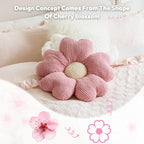 Sioloc Flower Shaped Throw Pillow, Fun Daisy Pillow, 19.7" White Cute - Image 6