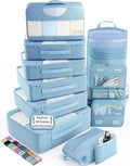 Veken 10 Set Packing Cubes for Travel Essentials, Suitcase Organizer Bags in 4 by Veken