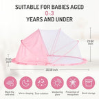 Folding Crib Net Mosquito Net for Baby – Kids Mosquito Netting Mesh Crib Canopy - Image 5