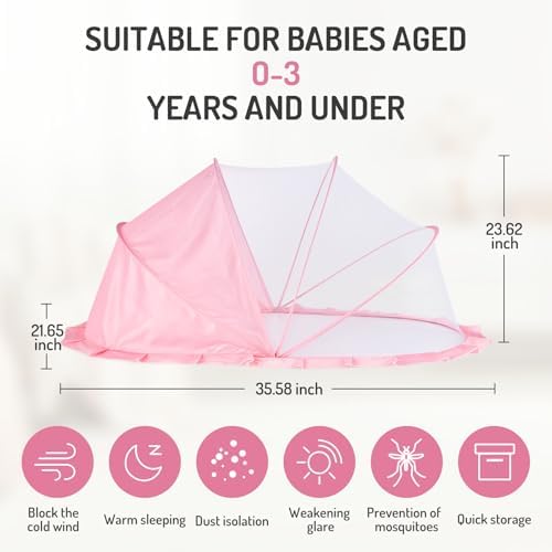 Folding Crib Net Mosquito Net for Baby – Kids Mosquito Netting Mesh Crib Canopy - Image 5