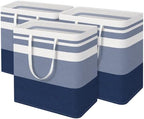 BlissTotes 3-Pack Laundry Basket, Collapsible Laundry Hamper by BlissTotes