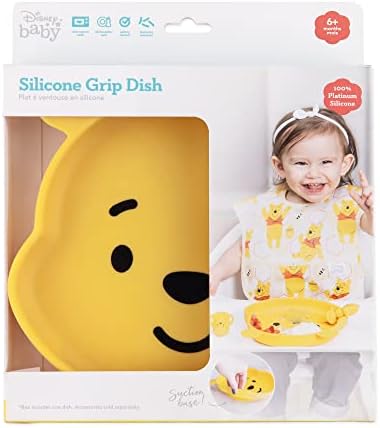 Bumkins Disney Toddler and Baby Suction Plate, Silicone Grip Dish, Baby Led - Image 6