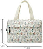 Large Makeup Bag for Women Corduroy Cosmetic bag Make up Bags Zipper Pouch - Image 3