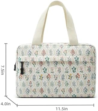 Large Makeup Bag for Women Corduroy Cosmetic bag Make up Bags Zipper Pouch - Image 3